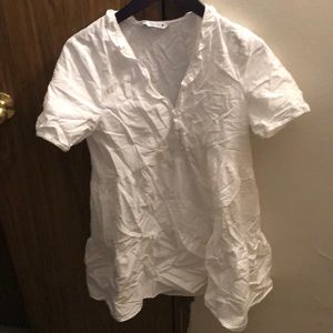 White baby doll dress